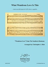 What Wondrous Love Is This SATB choral sheet music cover